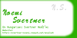 noemi svertner business card